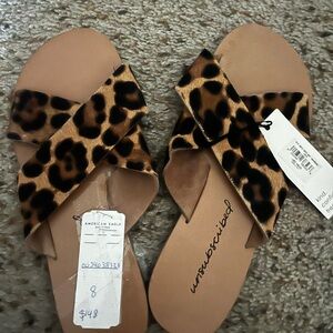 Genuine Leather Sandals, Brand: Unsubscribed, Made In Italy, size 8